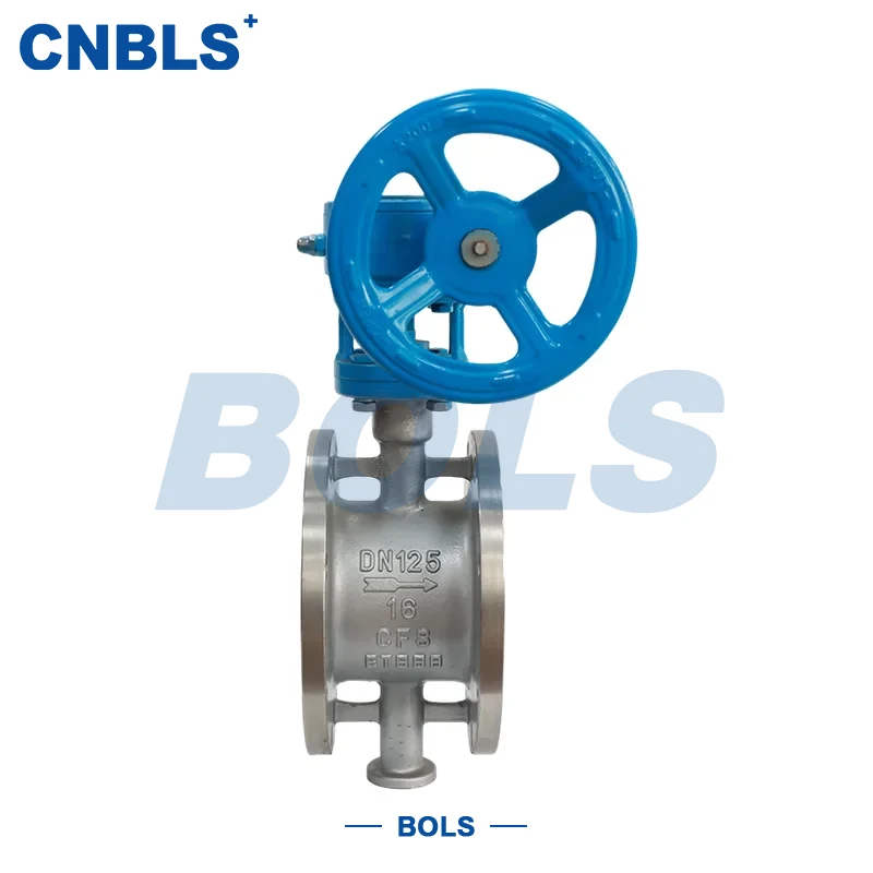 صمامات فراشة معدنية تلسكوبية من الفولاذ المقاوم للصدأ